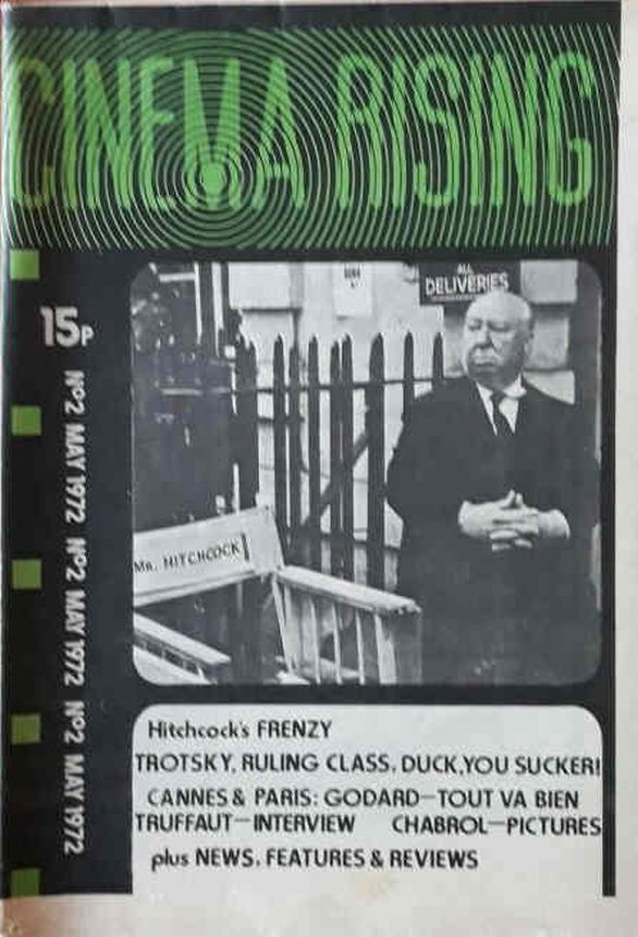 CINEMA RISING magazine side cover Issue 2 May 1972